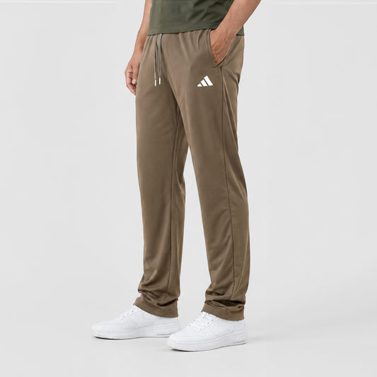 Men's Premium Straight-Leg Track Pants – Taupe Beige | Stylfox