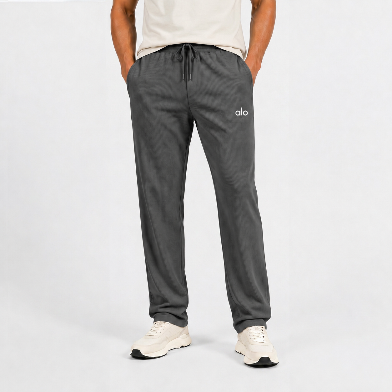 Men’s Imported Straight Fit , Breathable & Comfortable Trousers In Grey
