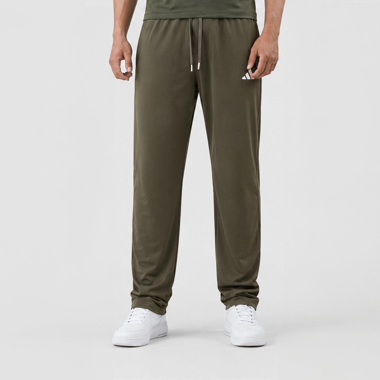 Men's Premium Straight-Leg Track Pants – Dark Olive | Stylfox