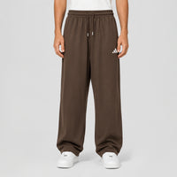 Men's Premium Baggy-Leg Track Pants – Cocoa Brown | Stylfox