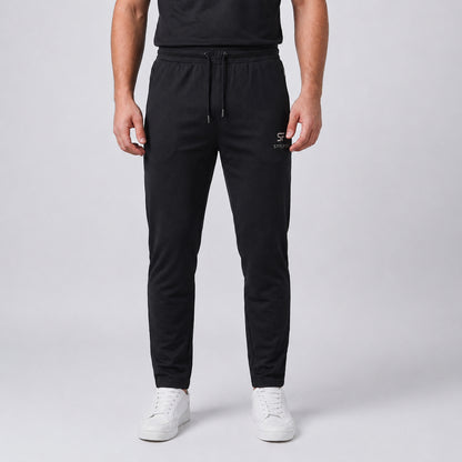 Men’s Lightweight Black Trousers – China Nylon Straight Fit | Stylfox