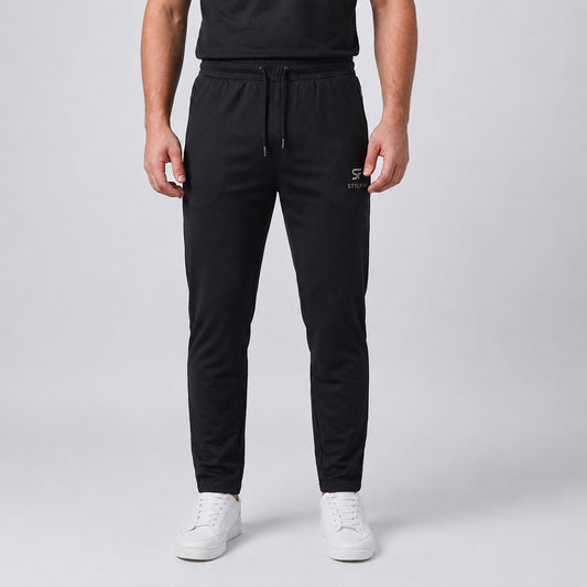 Men’s Lightweight Black Trousers – China Nylon Straight Fit | Stylfox