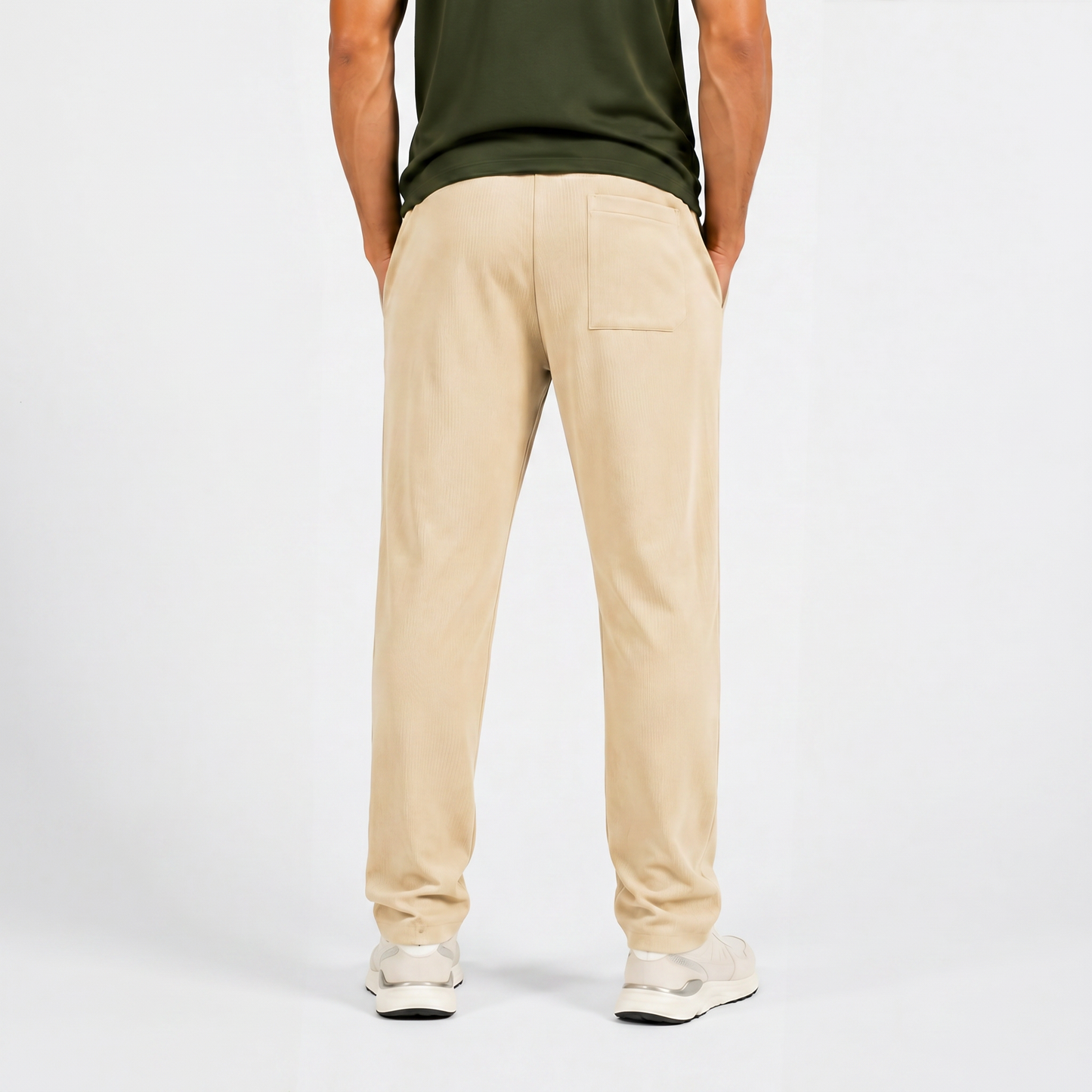 Men’s Imported Straight Fit , Breathable & Comfortable Trousers In Beige