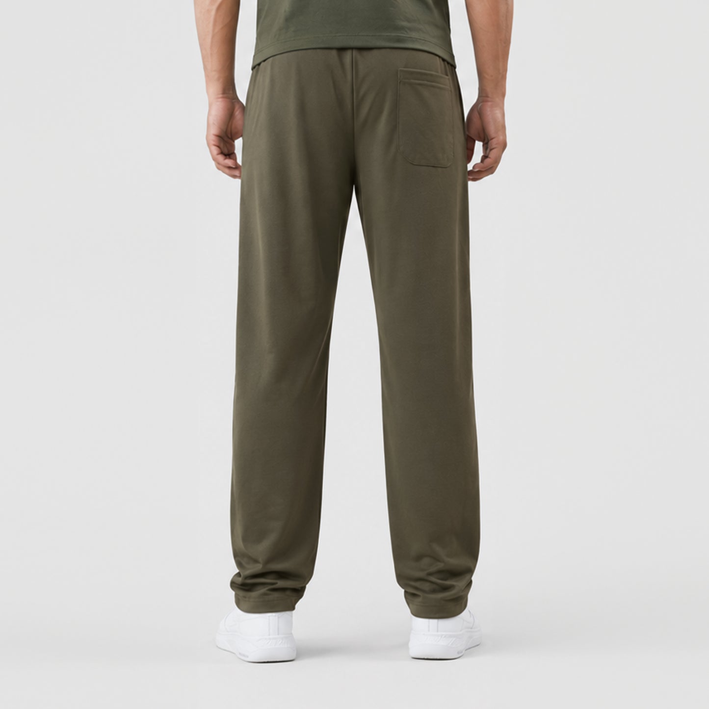 Men's Premium Straight-Leg Track Pants – Dark Olive | Stylfox