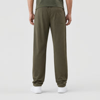 Men's Premium Straight-Leg Track Pants – Dark Olive | Stylfox