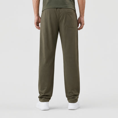 Men's Premium Straight-Leg Track Pants – Dark Olive | Stylfox