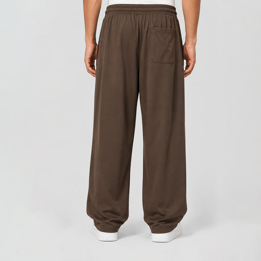 Men's Premium Baggy-Leg Track Pants – Cocoa Brown | Stylfox
