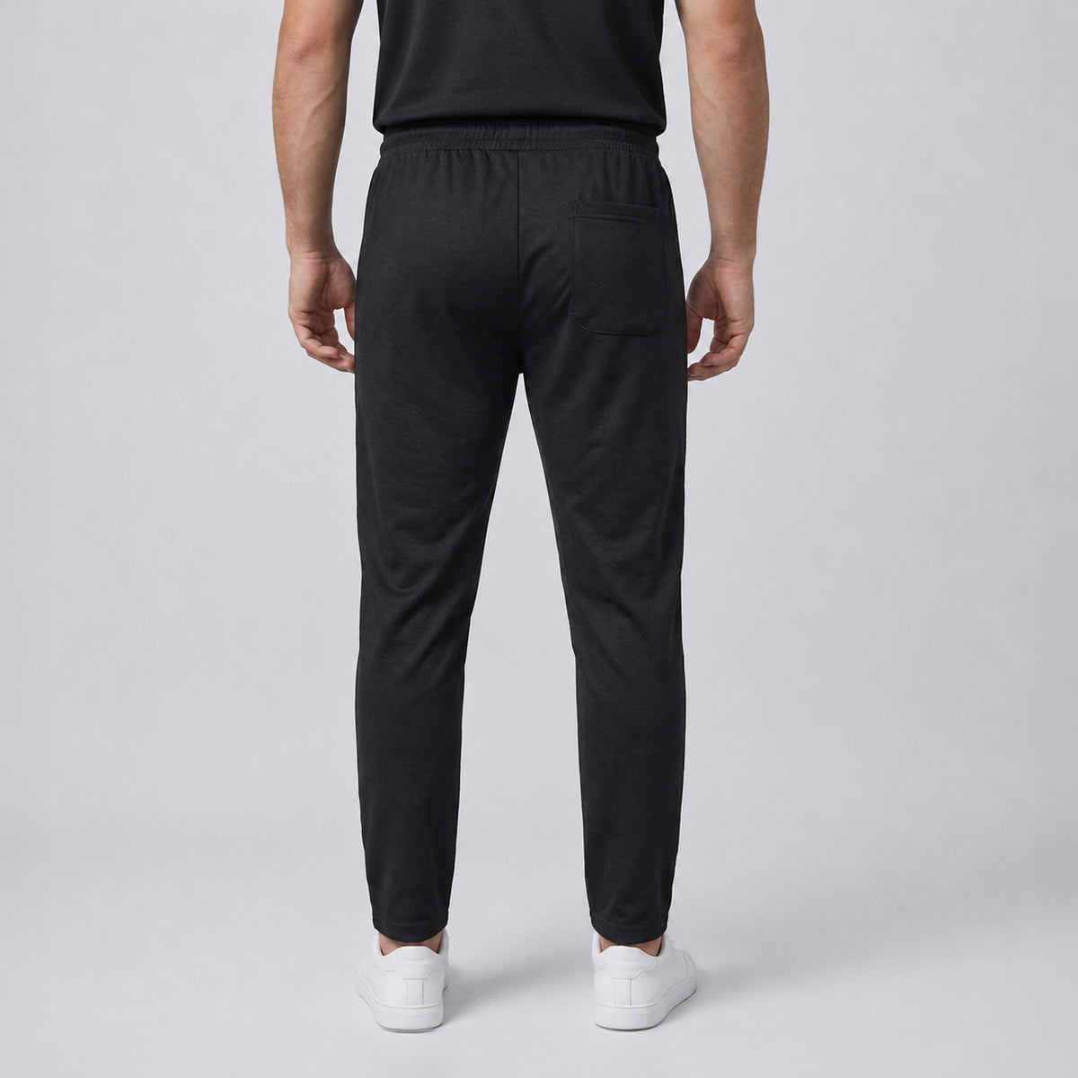 Men’s Lightweight Black Trousers – China Nylon Straight Fit | Stylfox
