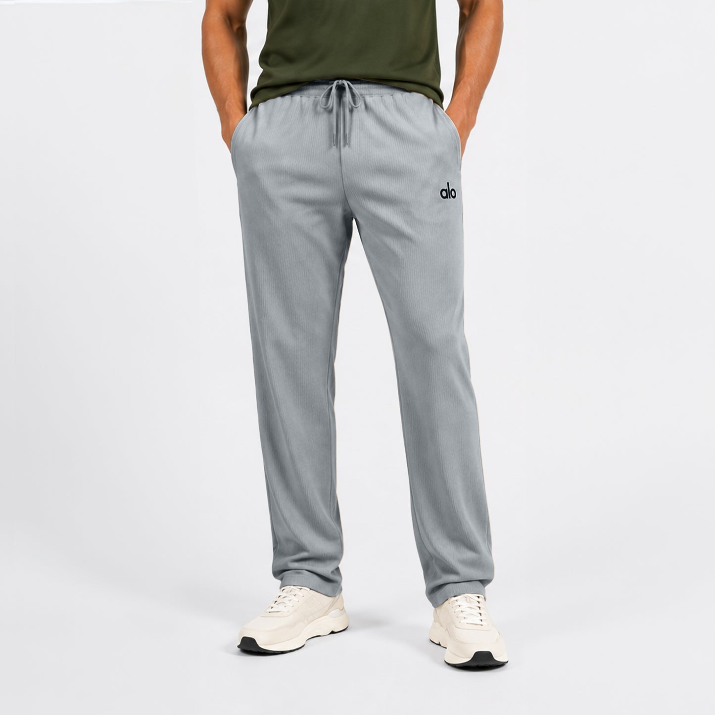 Men’s Imported Straight Fit , Breathable & Comfortable Trousers In Light Grey
