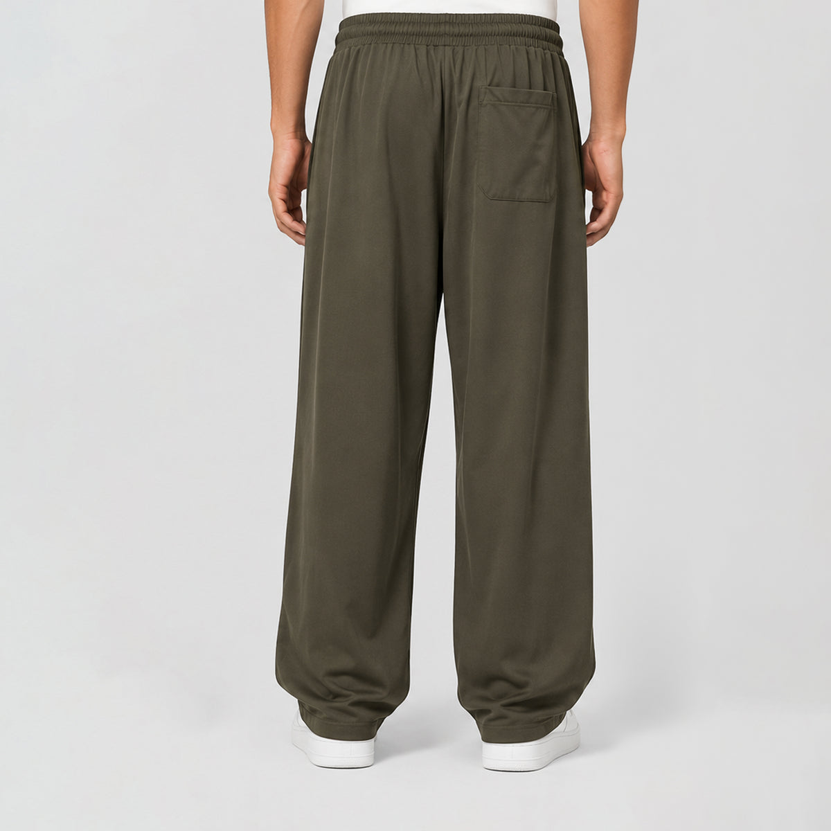 Men's Pro-Drape Baggy-Leg Track Pants – Cargo Olive | Stylfox