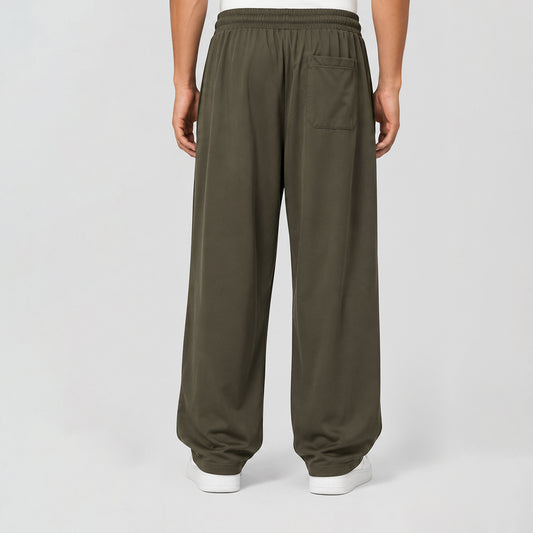 Men's Pro-Drape Baggy-Leg Track Pants – Cargo Olive | Stylfox
