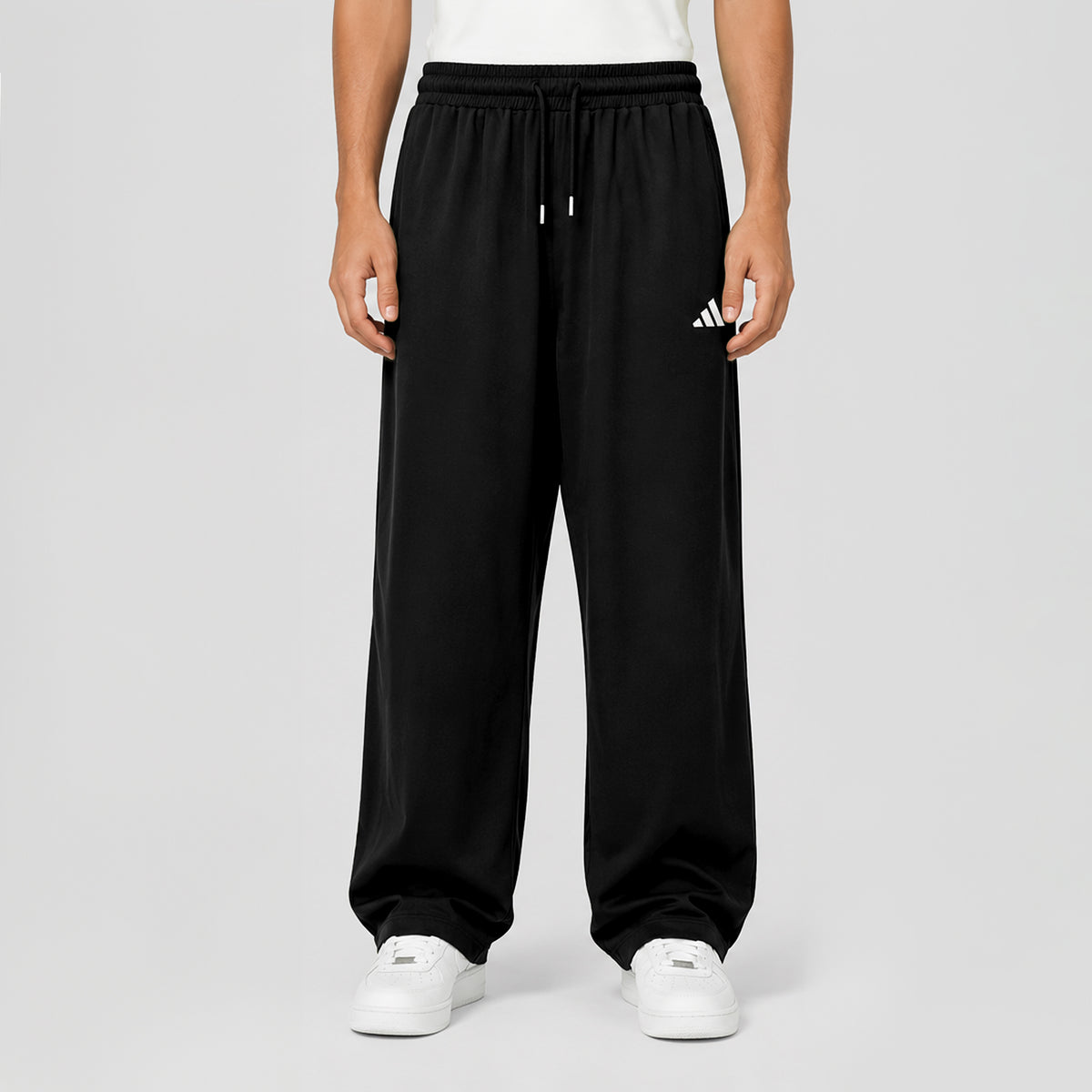 Men's Premium Baggy-Leg Track Pants – Stealth Black | Stylfox