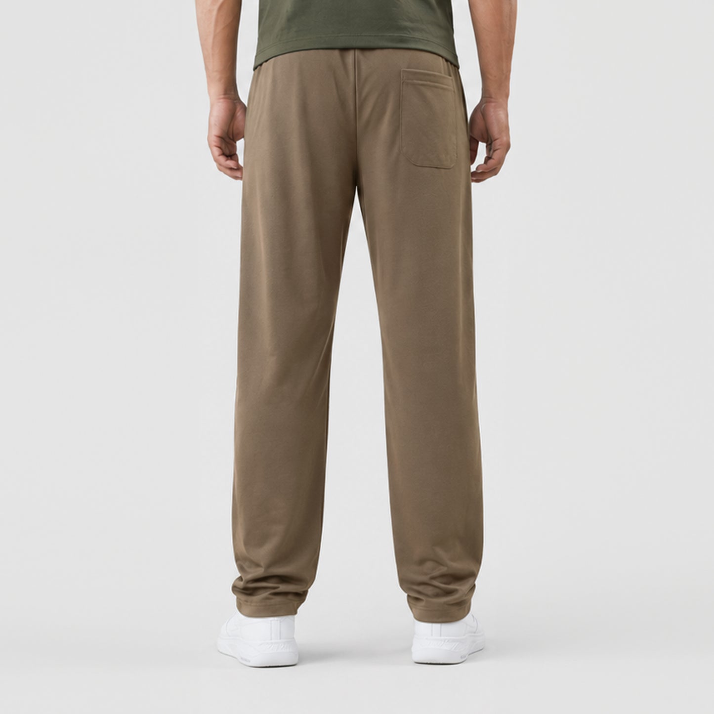 Men's Premium Straight-Leg Track Pants – Taupe Beige | Stylfox