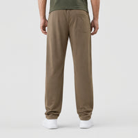 Men's Premium Straight-Leg Track Pants – Taupe Beige | Stylfox