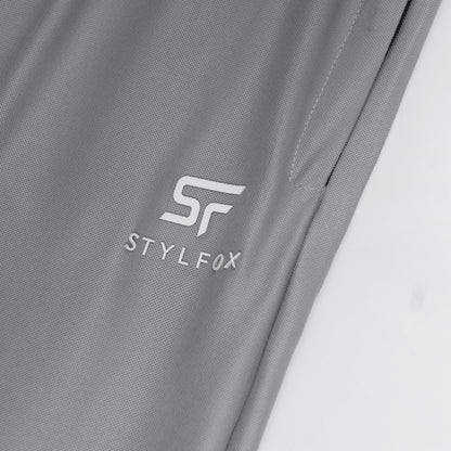 Men’s Lightweight Gray Trousers – China Nylon Straight Fit | Stylfox