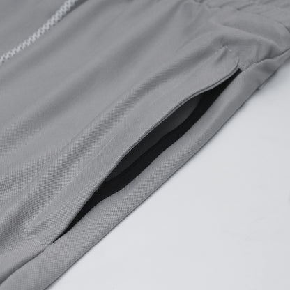 Men’s Lightweight Gray Trousers – China Nylon Straight Fit | Stylfox